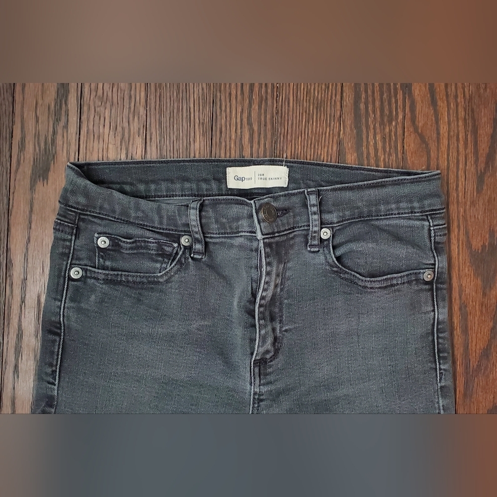 GAP True Black Skinny Jeans Size 28 - Picture 2 of 5